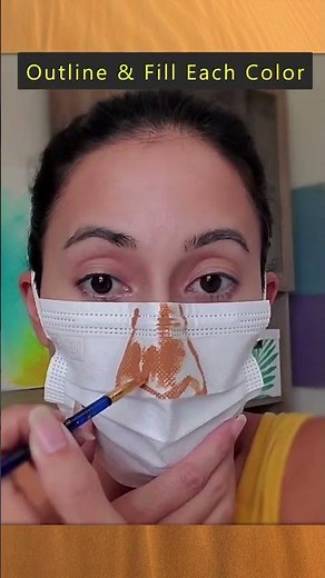 INSANE😱 Lion King Scar Face Mask Fast and Easy! #short