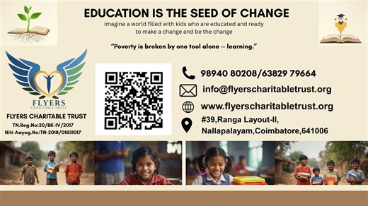 flyerscharitabletrust on Instagram: "Every child deserves education. Every dream deserves a chance. Your small support today can change a child’s tomorrow. Sponsor a child’s education. ❤️📚 🌐 Website: https://flyerscharitabletrust.org Donation: https://flyerscharitabletrust.org/Donation – Flyers Charitable Trust.html Payment request from FLYERS CHARITABLE TRUST Use this link to enter the amount and pay securely via Razorpay:https://razorpay.me/@flyerscharitabletrust 📱 Follow & Support Us: Inst