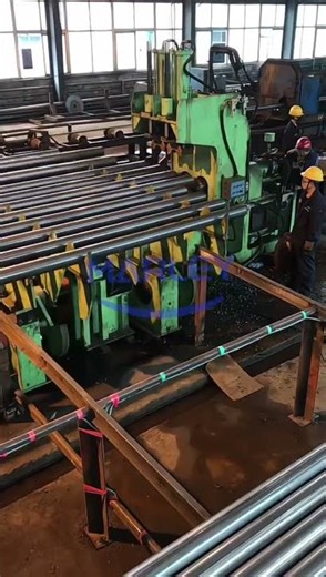 High-speed automatic pipe chamfering machine beveling machine production video