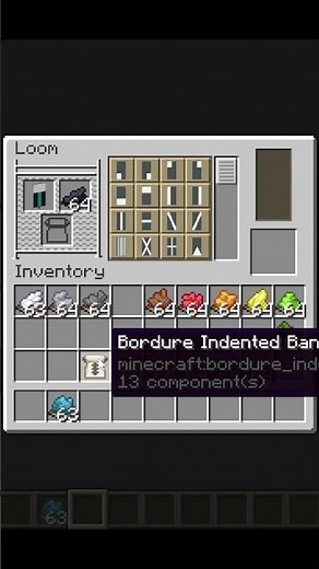 How to make a Trident Banner in Minecraft #minecraft #minecraftbannerdesigns #shorts