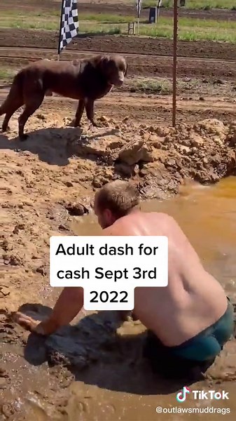 adult dash for cash $100 bill at the end#foryoupage #outlawsmuddrags #pragueok #mud #bountyhole#mudding