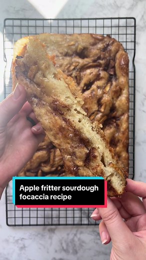 Apple Fritter Sourdough Focaccia Recipe