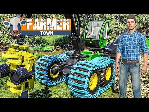 LS19 FarmerTown #32: Schwere MASCHINEN beim Förster ausprobiert | LANDWIRTSCHAFTS SIMULATOR 19
