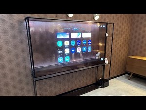 LG Signature OLED T—a 77 inch transparent 4K OLED TV that feels straight out of a sci fi movie