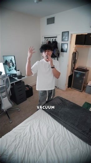 My FIRST TIME vacuuming my ROOM 😅