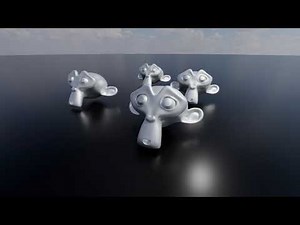 VR180 3D Video Blender Susan Animation Test for Tutorial