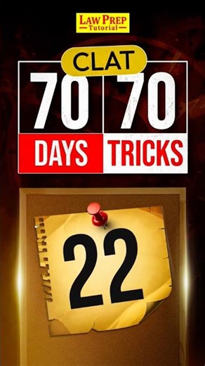 Day 22 of CLAT 70 Days 70 Tricks #shorts