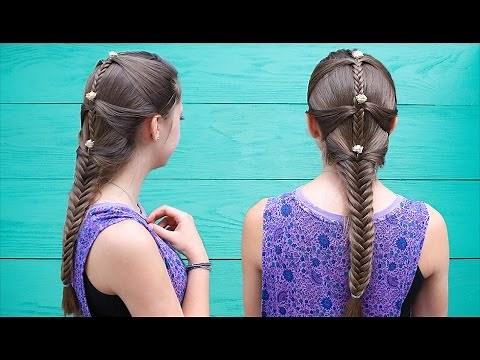 Fishtail Mermaid Braid Hair Tutorial ft. Brooklyn & Kamri | Cute Girls Hairstyles
