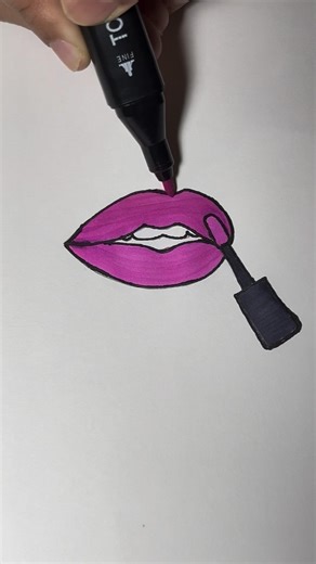 Satisfying Pink Lipstick Art 💄 Reverse Coloring Magic #shorts