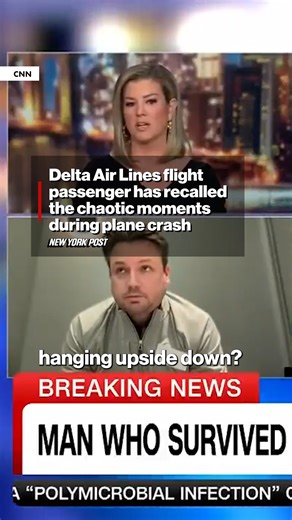 355K views · 1.9K reactions | A Delta Air Lines flight passenger has recalled the chaotic final moments leading up to the aircraft crash-landing and flipping upside-down on the runway at Toronto Pearson International Airport on Monday. | New York Post | Facebook