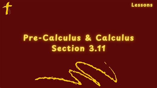 Pre-Calculus & Calculus Section 3.11 Vector Equations