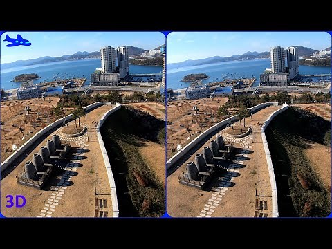 3D video, Drone 3D, Park, 3D Aerial video, Magic eye, Stereo 3D video, SBS, Hyper Stereo