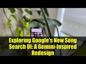 Exploring Google's New Song Search UI: A Gemini-Inspired Redesign