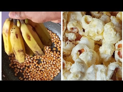 Homemade Banana Baby Cereal Popcorn