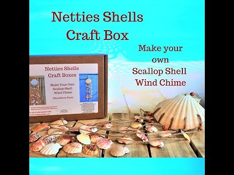 How to make you own Scallop Shell Wind Chime with Netties Shells
