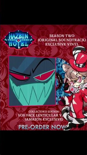 LIMITED HAZBIN HOTEL SEASON 2 VINYL #noads #hazbinhotel #hazbinhotelseason2 #hazbinhotelvox