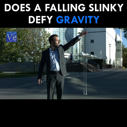 54K views · 994 reactions | Does a Falling Slinky Defy Gravity? | Veritasium | Facebook
