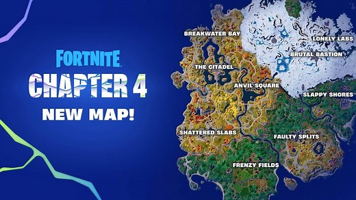 Fortnite Chapter 4 Season 1 Map: Full list every new location