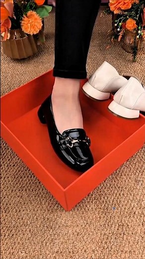 Classy Women's Patent Leather Loafers Timeless Office Style #shoes #fashion #shortsfeed