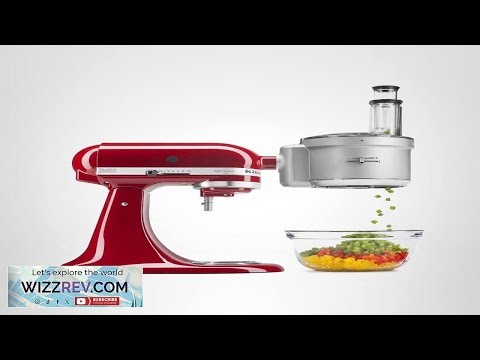 KitchenAid Stand Mixer Attachment Food Processor with Commercial Food Dicing Disc KSM2FPA