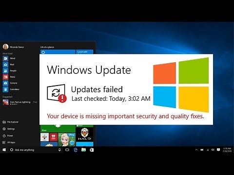 Your device is missing important security and quality fixes | How to fix Windows 10 update errors