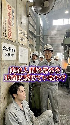 熱中症対策の盲点は、人間の感覚を信じすぎること #製造業 #安全教育 #熱中症 #熱中症対策