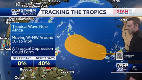 Tracking the Tropics: NHC monitoring a tropical disturbance in the Atlantic