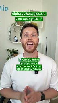 Alpha vs Beta glucose, your rapid guide! #biology #biologyalevel #alevels