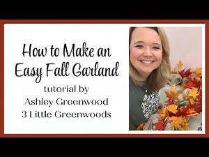 How to Make an Easy Fall Garland | DIY Fall Garland | Fall Garland Tutorial 🍂