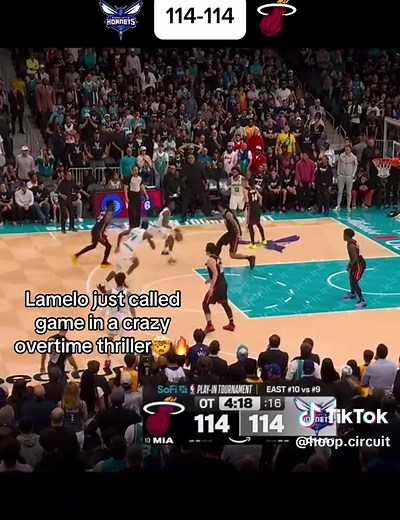 LaMelo Ball's Crazy Overtime Thriller Call 🤯🔥 #NBAPlayoffs