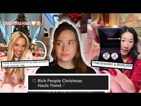 rich influencer "Christmas Hauls" are out of control...