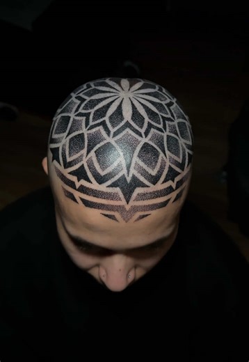 Geometric Dotwork Tattoos by Cherien Falk