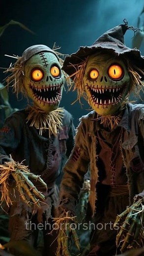 The Scarecrow Fiends 🌾👹 #halloween #3danimation #spooky