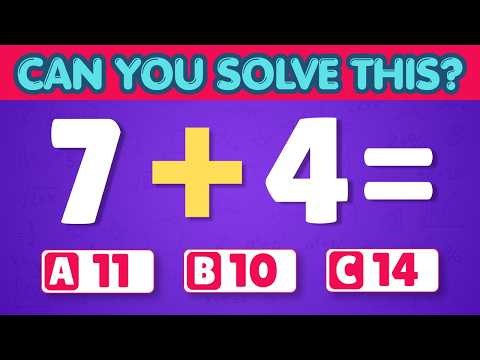 Can You Pass This Maths Quiz? 🤓| The Ultimate Math Quiz for Grade 1 from Easy to Impossible!