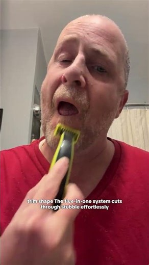 Trying out the Philips Norelco OneBlade 360 and I get the hype now 🔥 1 tool that trims, edges, and