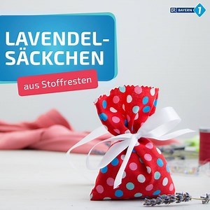 Mit diesem selbstgemachten Lavendelsäckchen halten Sie Kleidermotten fern und Ihre Wäsche duftet herrlich nach Lavendel. Wie Sie den Lavendel am besten trocknen, lesen Sie hier: https://br.de/s/3RthHK0 | BAYERN 1