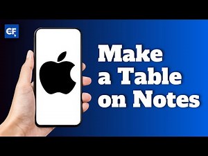 How to Make a Table on Notes on iPhone (NEW UPDATE)