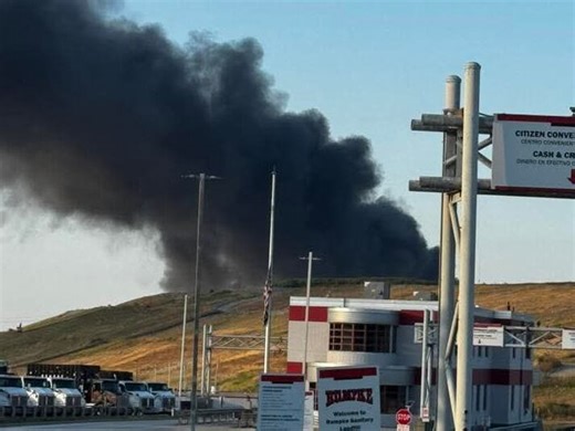 Firefighters contain major fire at Rumpke landfill