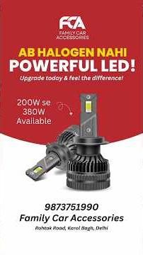No More Halogen! — Upgrade to Powerful LED Headlights #PowerfulLED #CarLEDLights #LEDHeadlights