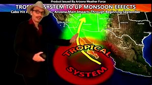 VIDEO: Future Hurricane NORA To Have Direct Impacts On Arizonan Weather Pattern With Flooding and Severe Storms - Like to support - Share to inform - Comment to wonder - NOTE: Within two minutes of this post, check the comment section for the main article link which will have zoom-in maps of the risk zones. Stay tuned to Arizona Weather Force for further updates ... ------------------- Arizona Weather Force is a custom weather alert service that began in September 2019 off of Southern California