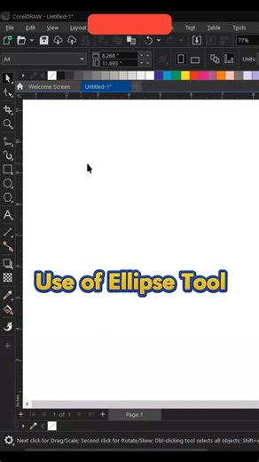 CorelDRAW daily tips:use of ellipse tool woach for more video @jyotigraphics0666