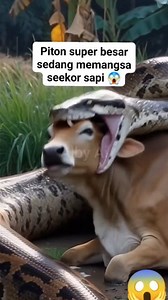 263K views · 1.5K reactions | Phyton vs Cow  Seekor piton besar sedang memangsa seekor sapi dewasa #reels #viral #ularpiton #wildlife #sapi | Alby Ghossan Adhyastha | Facebook