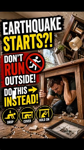 🌎 What To Do If an Earthquake Starts While You're Inside