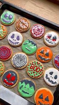 Cookies Halloween Faciles pour Goûter Enfant | Recette Ludique Biscuits Décorés avec Glaçage Royal
