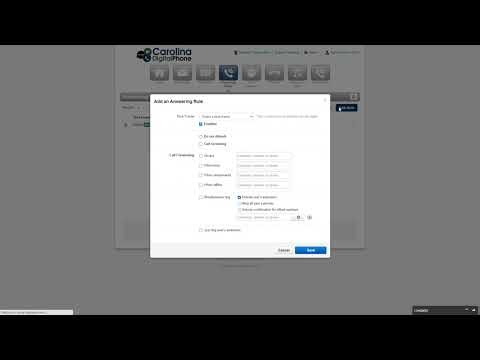 Managing Answering Rules and Call Forwarding in the Manager Portal