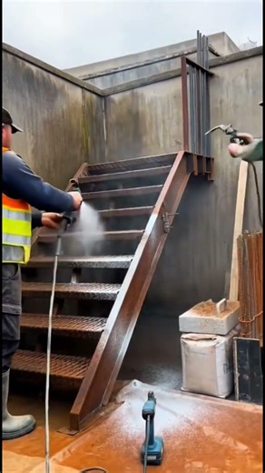 Rusted Staircase Restored Into a Stunning Modern Entry | Satisfying Construction Timelapse