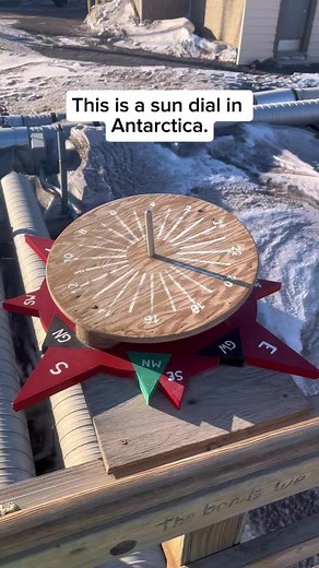 Antarctica Sundial: Tracking Time in the 24-Hour Sun
