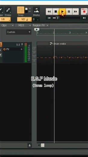 created a drum loop in cakewake (DAW) #short #cakewalk