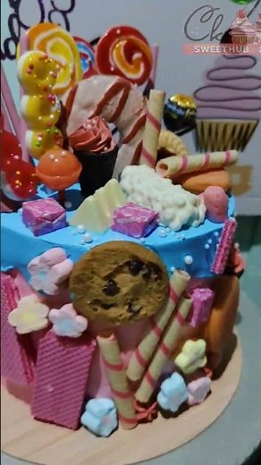 Candy Land Themed Cake #cake #cakeart