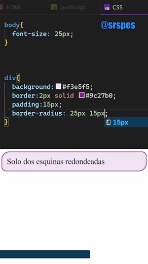 Cómo funciona la propiedad border-radius en CSS